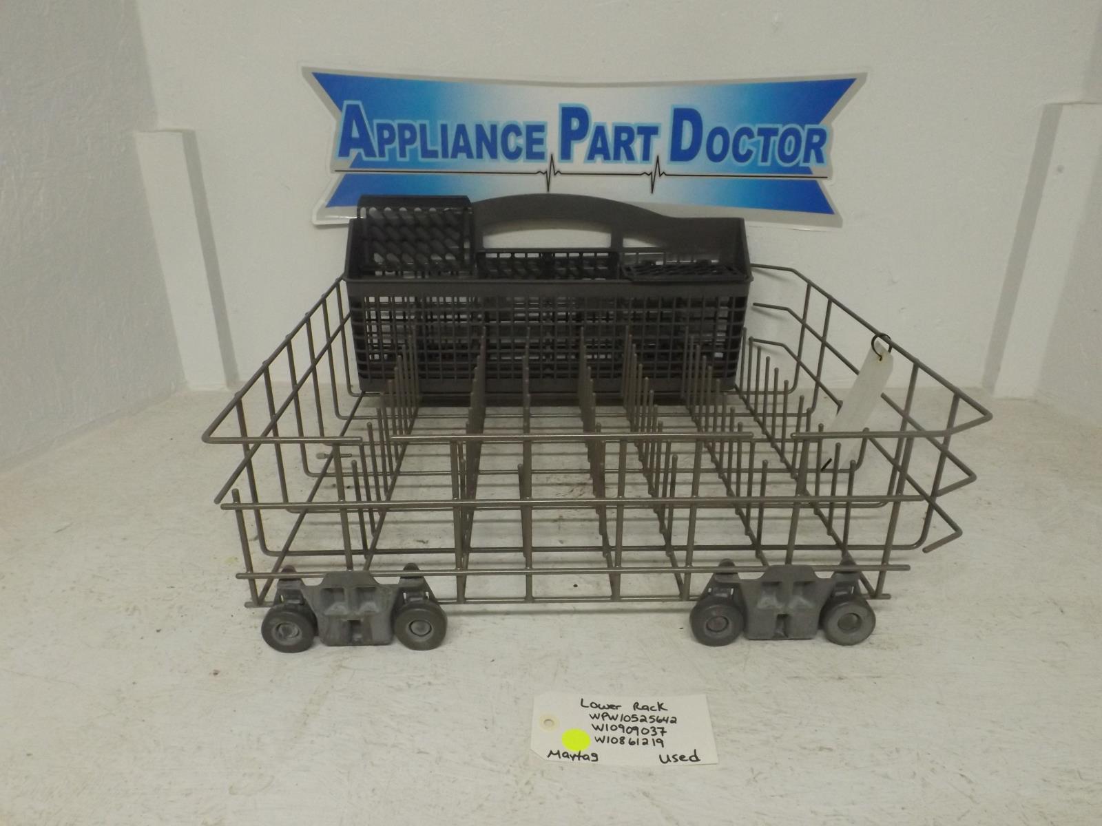 Maytag Dishwasher WPW10525642 W10909037 W10861219 Lower Rack Used Maytag Dishwasher WPW10525642 W10909037 W10861219 Lower Rack Used